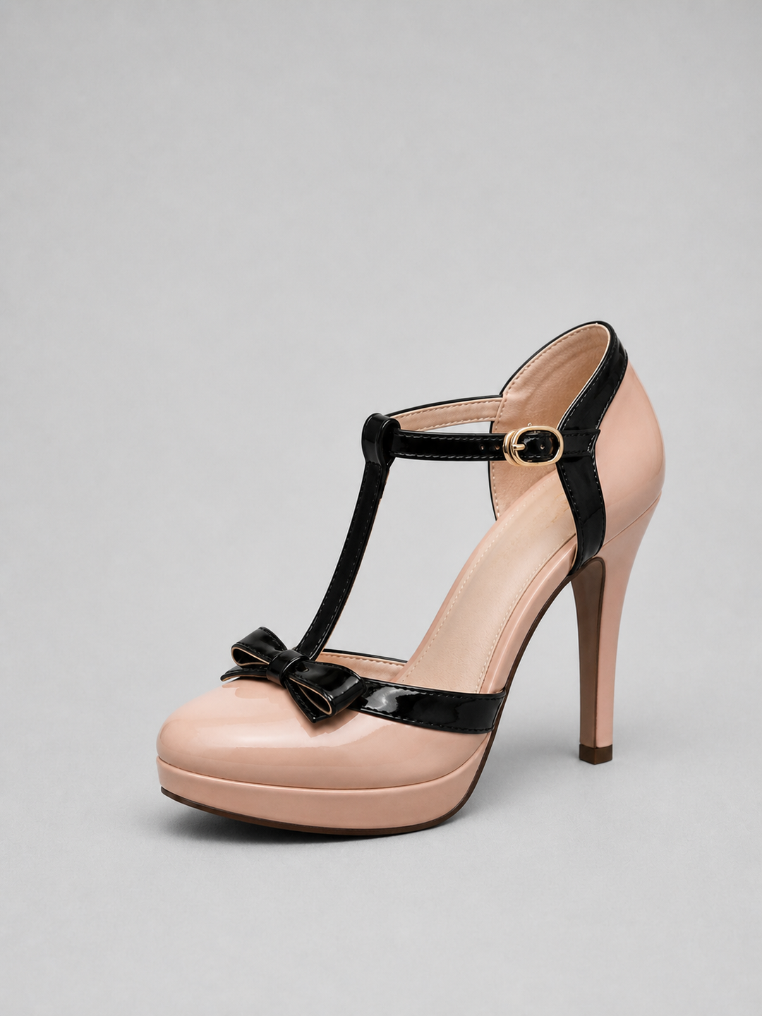 Women’s T-Bar Platform Heels with Ankle Strap