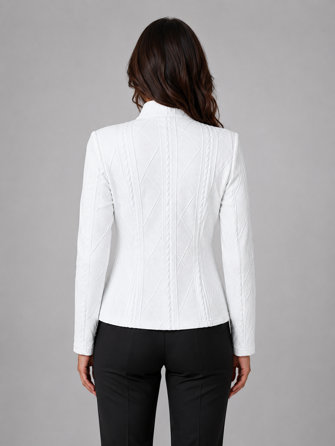 Women’s Textured Tailored Blazer with Structured Fit