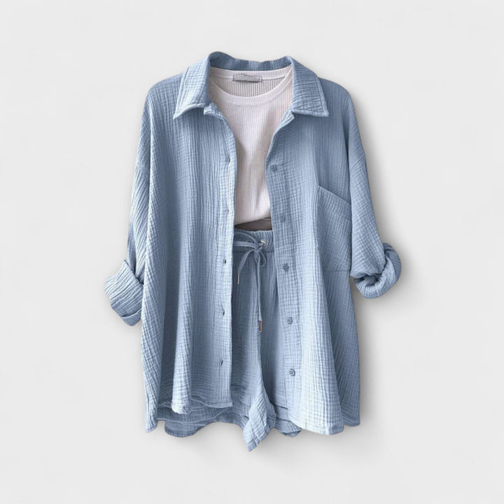 Women's Top &amp; Bottom Set with Lightweight Comfort for Summer