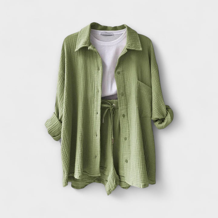 Women's Top &amp; Bottom Set with Lightweight Comfort for Summer