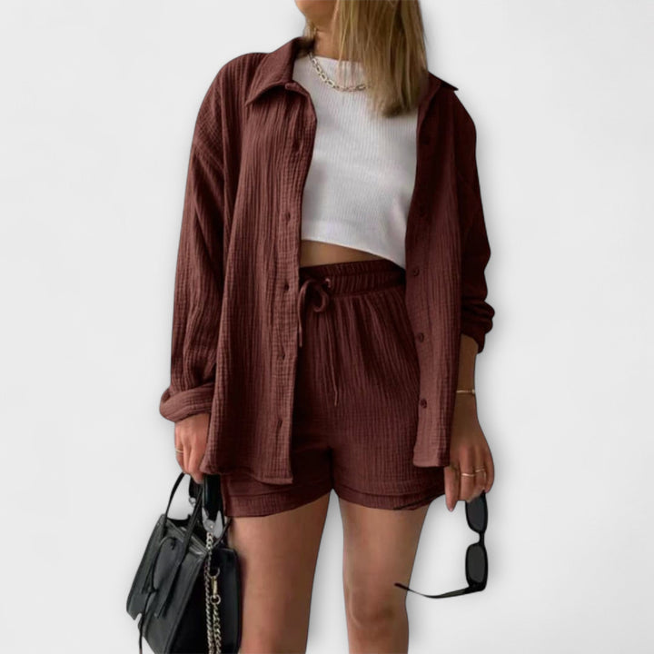 Women's Top &amp; Bottom Set with Lightweight Comfort for Summer