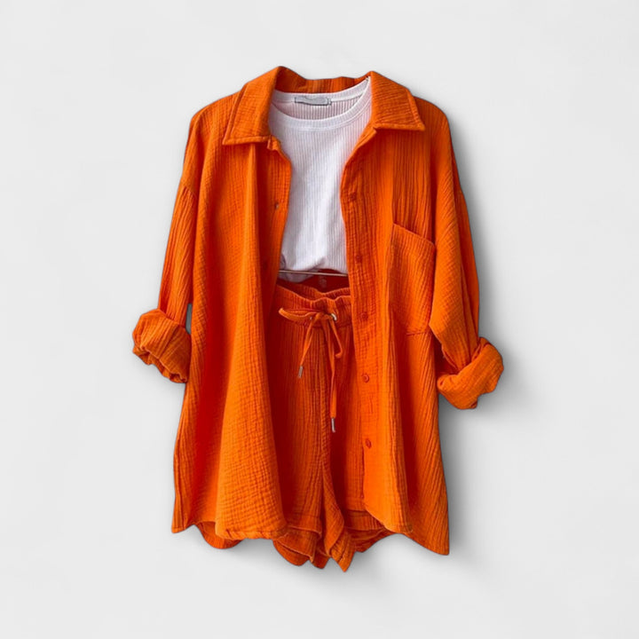 Women's Top &amp; Bottom Set with Lightweight Comfort for Summer
