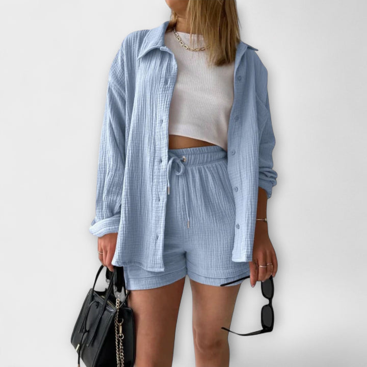 Women's Top &amp; Bottom Set with Lightweight Comfort for Summer