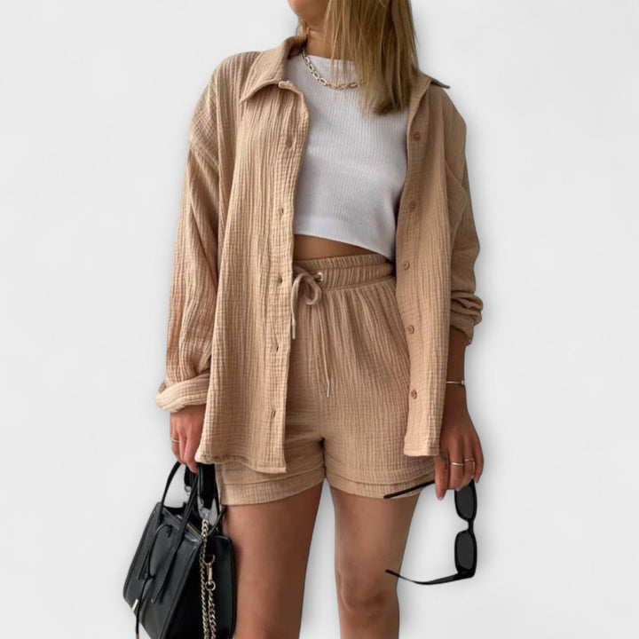 Women's Top &amp; Bottom Set with Lightweight Comfort for Summer