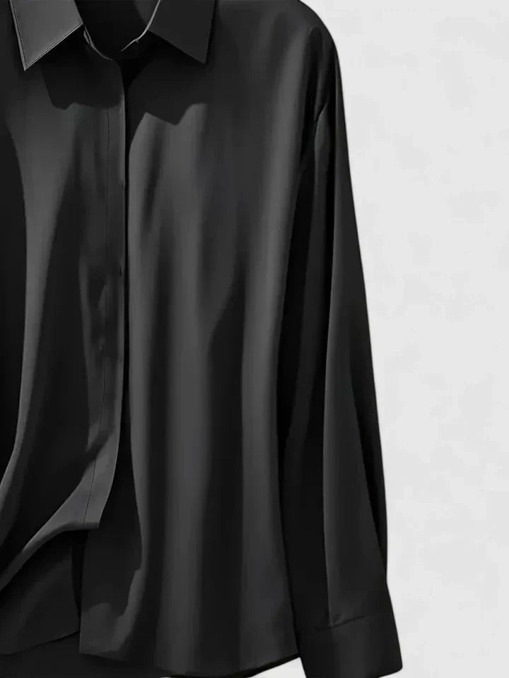 Women's Top with Hidden Button Closure for Everyday Wear