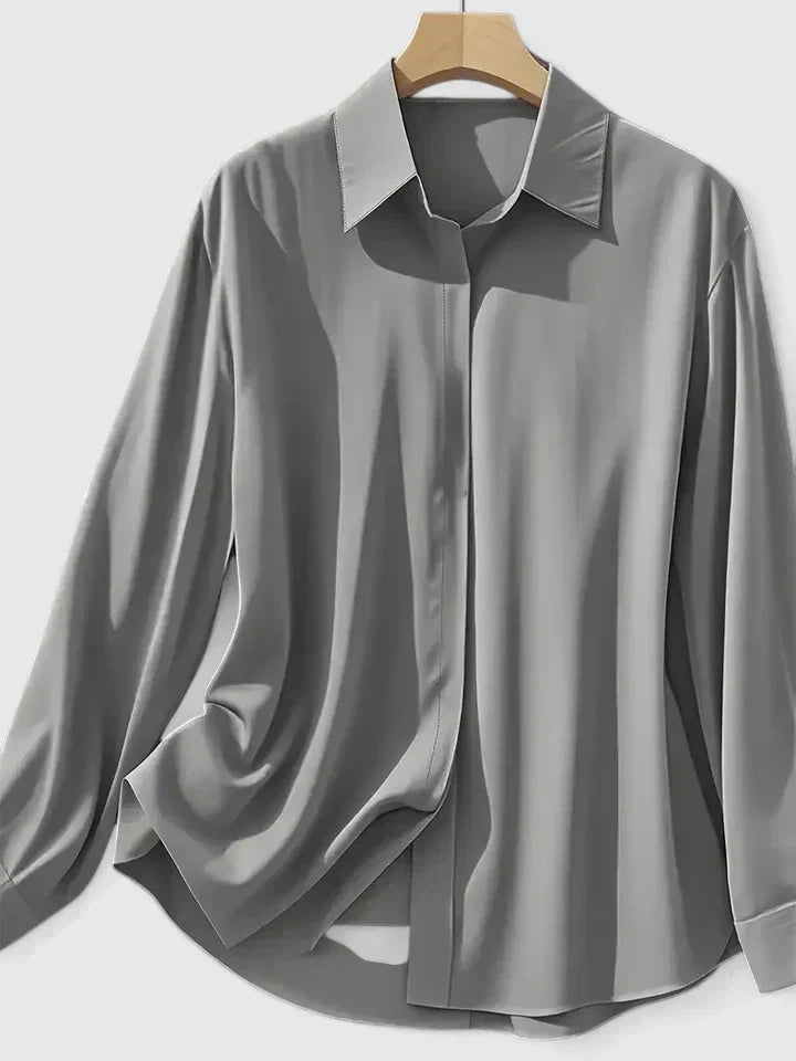 Women's Top with Hidden Button Closure for Everyday Wear