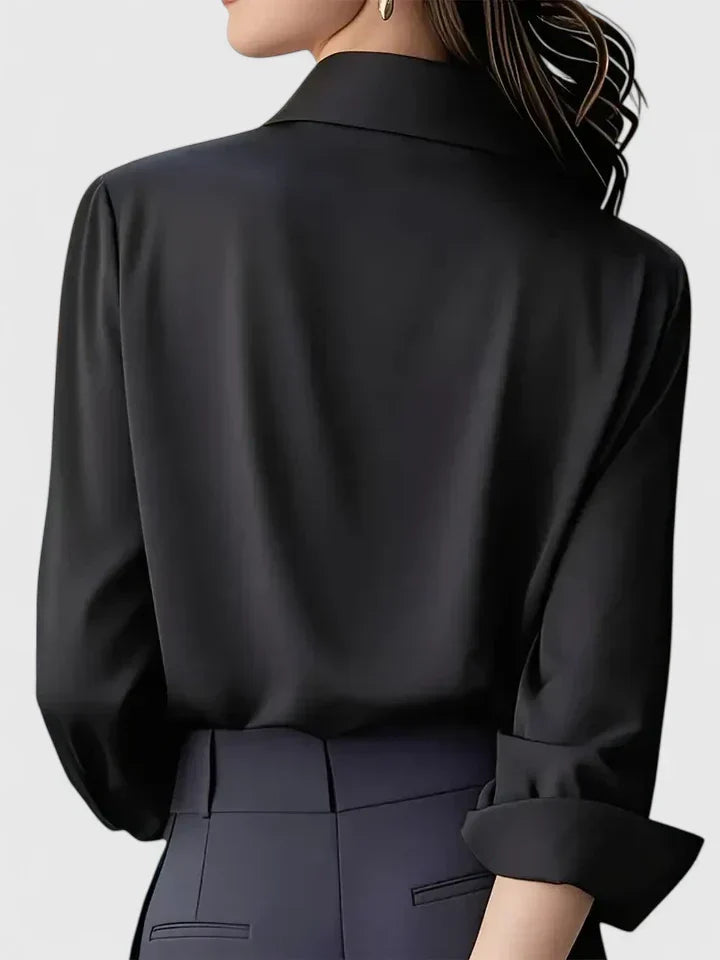 Women's Top with Hidden Button Closure for Everyday Wear