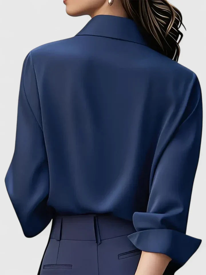 Women's Top with Hidden Button Closure for Everyday Wear