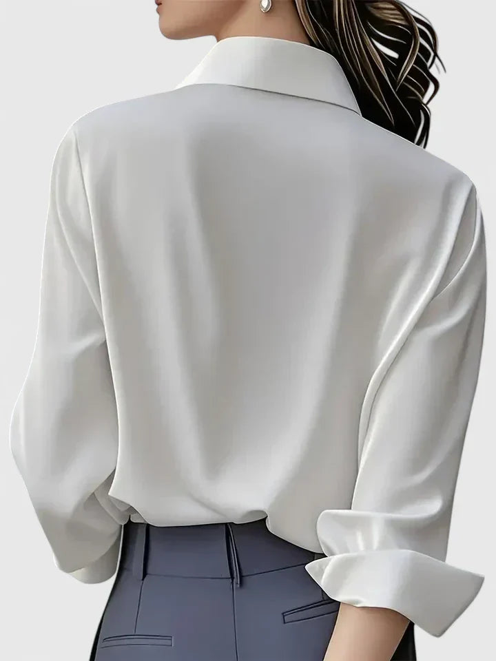 Women's Top with Hidden Button Closure for Everyday Wear