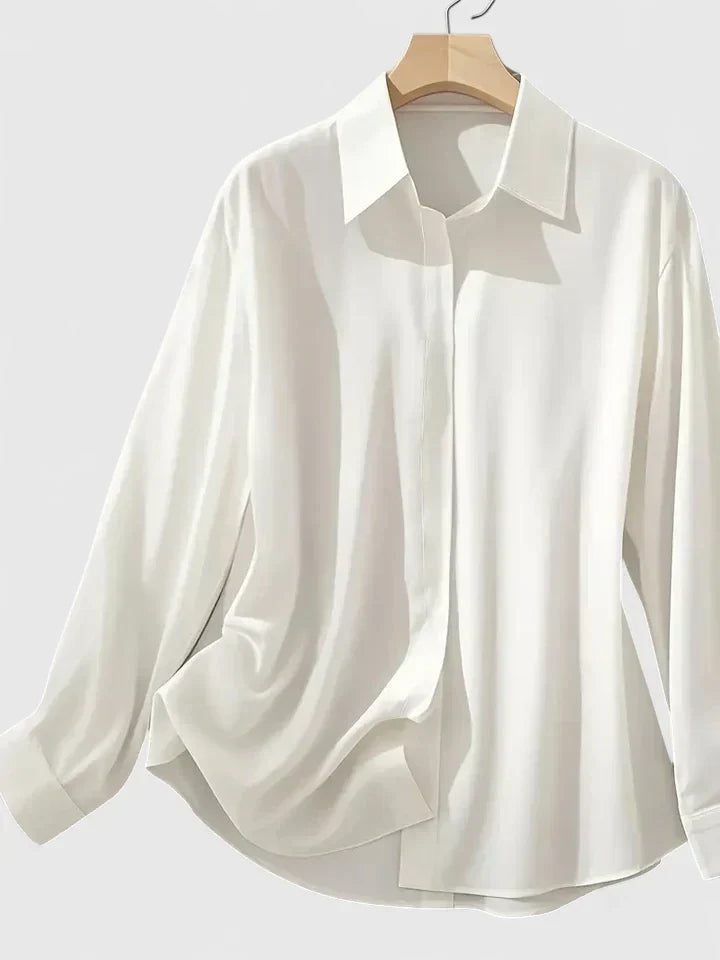 Women's Top with Hidden Button Closure for Everyday Wear