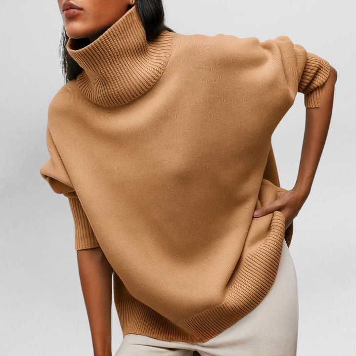 Women's Turtleneck Jumper with Cosy Knit for Casual