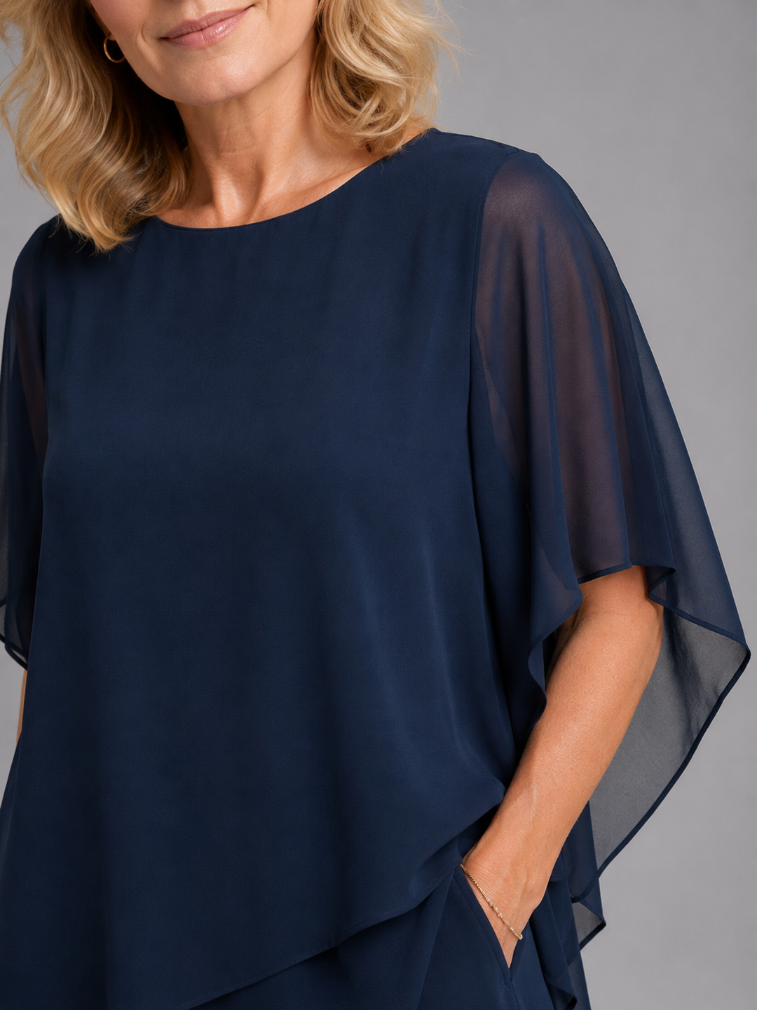 Women’s Two-Piece Set with Flowing Top