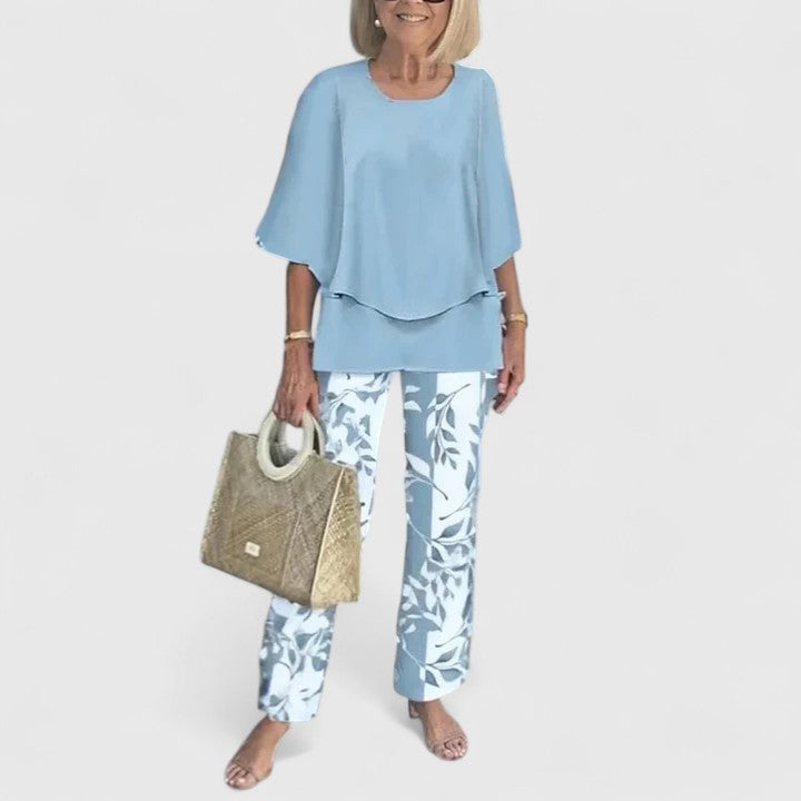 Women's Two-Piece Set with Relaxed Silhouette for Daywear