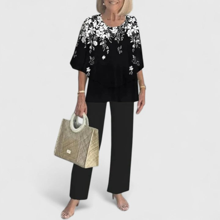 Women's Two-Piece Set with Relaxed Silhouette for Daywear