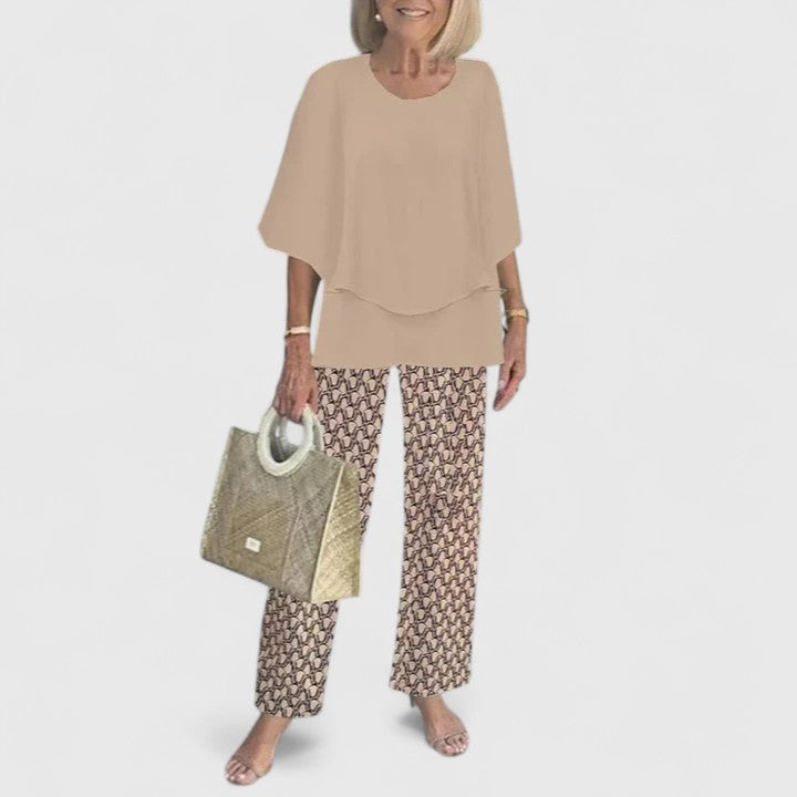Women's Two-Piece Set with Relaxed Silhouette for Daywear