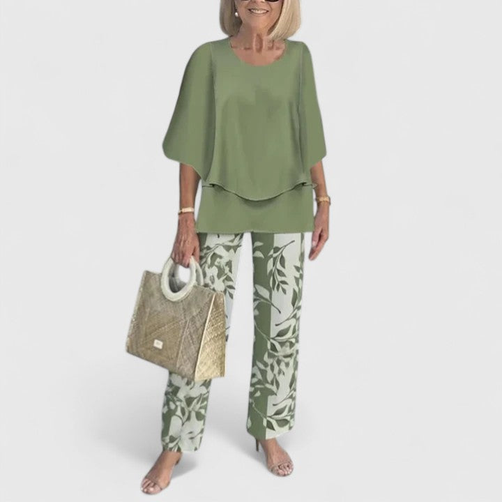 Women's Two-Piece Set with Relaxed Silhouette for Daywear