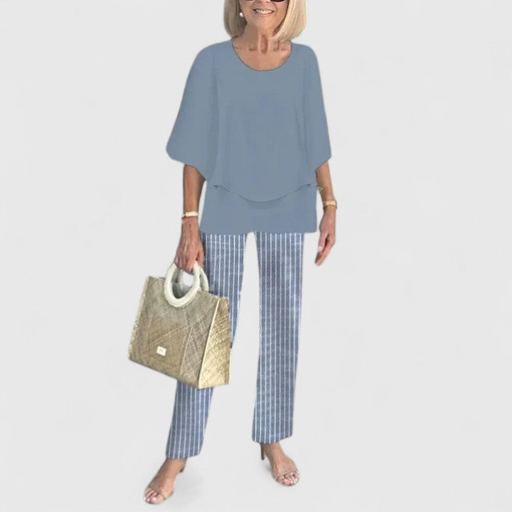 Women's Two-Piece Set with Relaxed Silhouette for Daywear