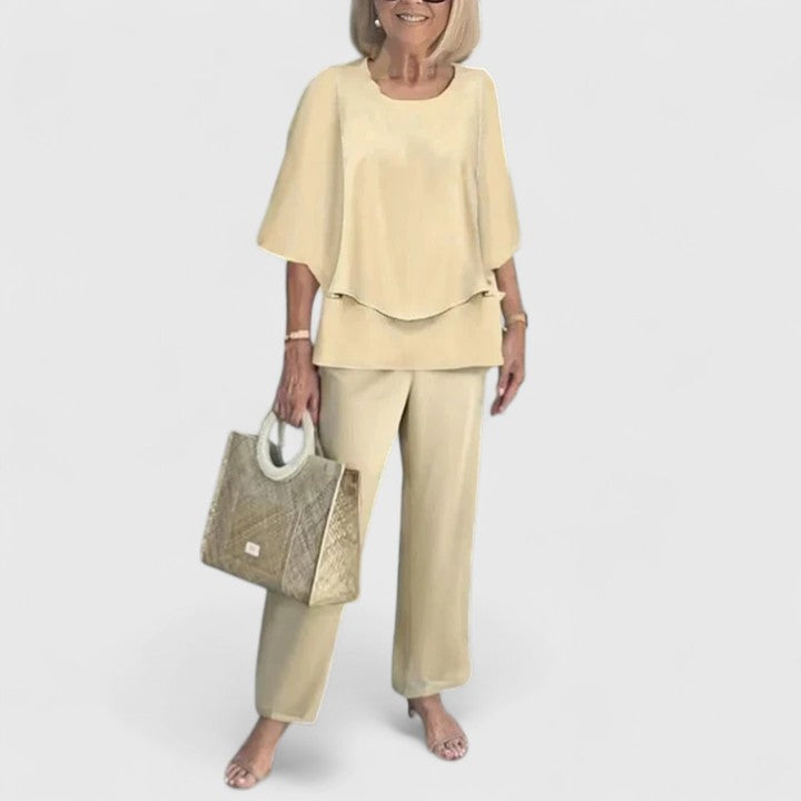 Women's Two-Piece Set with Relaxed Silhouette for Daywear