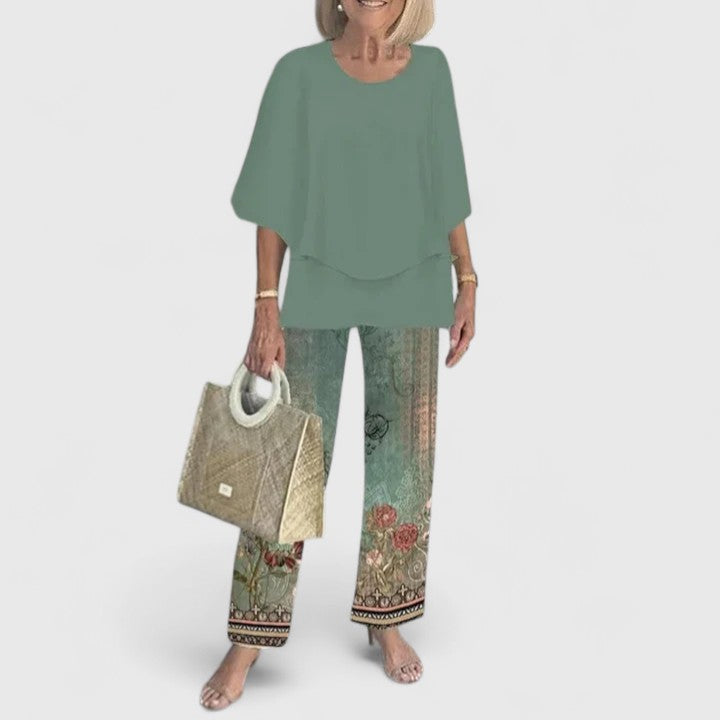 Women's Two-Piece Set with Relaxed Silhouette for Daywear