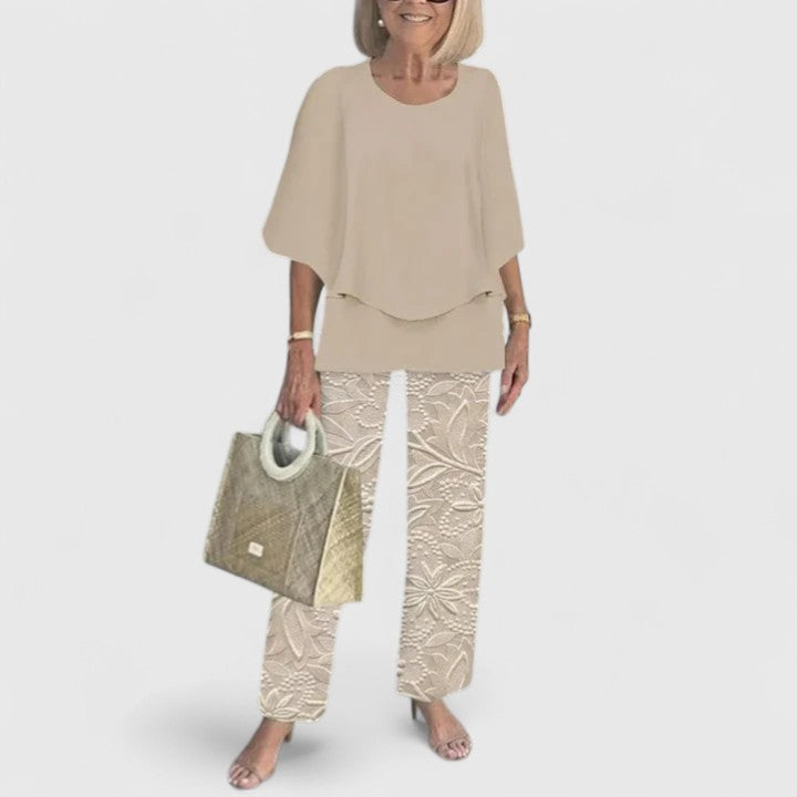 Women's Two-Piece Set with Relaxed Silhouette for Daywear