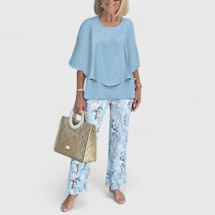 Women's Two-Piece Set with Relaxed Silhouette for Daywear