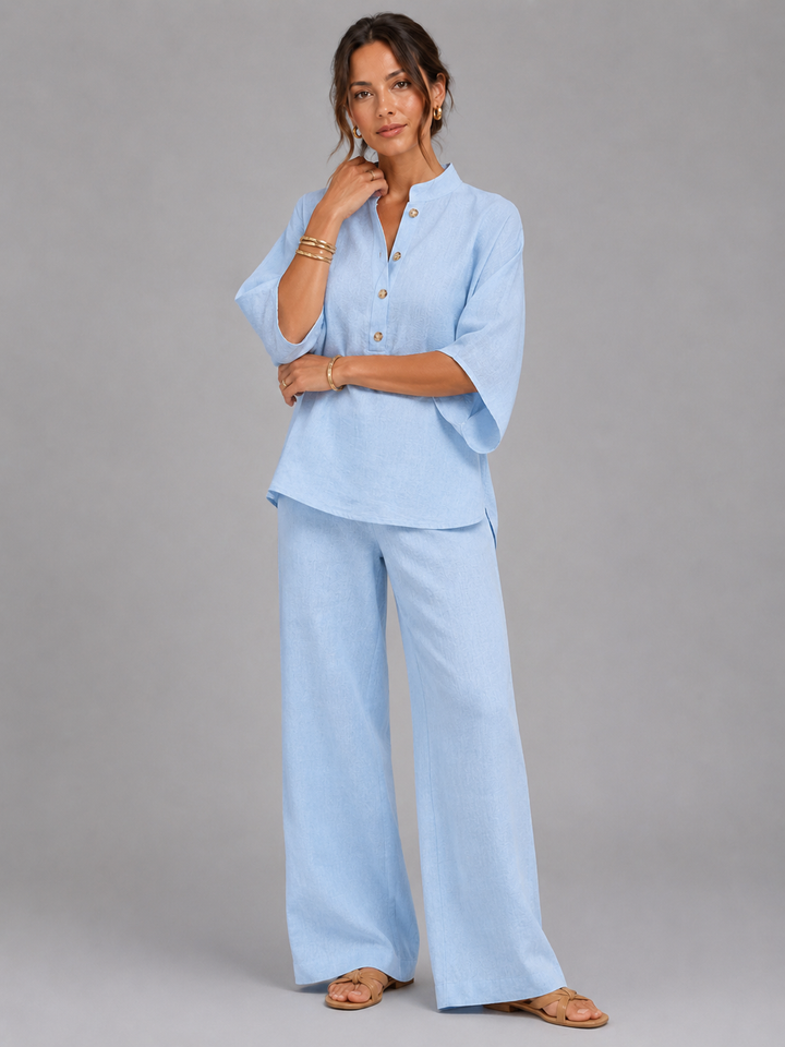 Women’s Two-Piece Set with Wide-Leg Fit