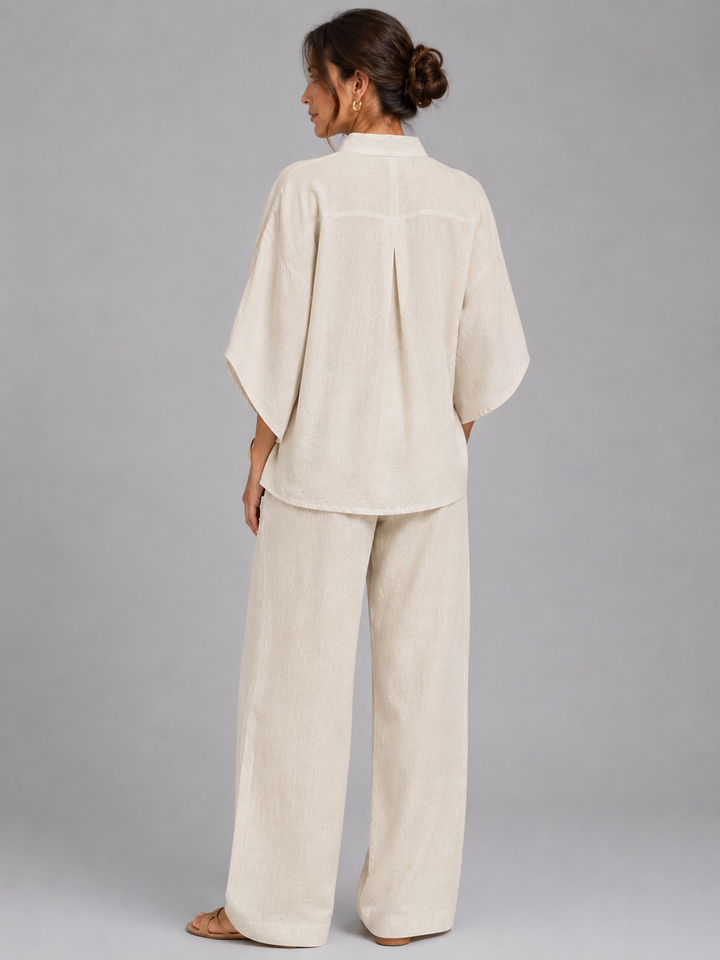 Women’s Two-Piece Set with Wide-Leg Fit
