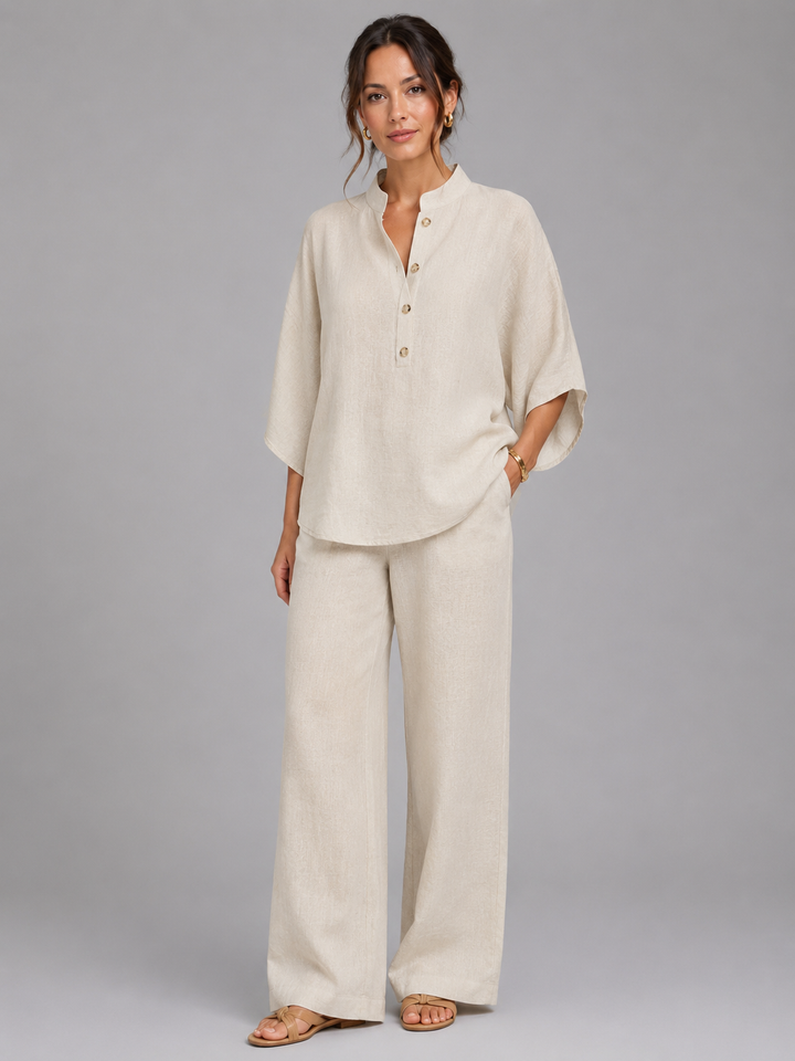Women’s Two-Piece Set with Wide-Leg Fit
