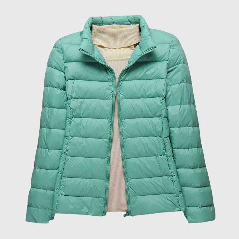 Women's Ultra-Light Quilted Jacket with Hood for Cold Days