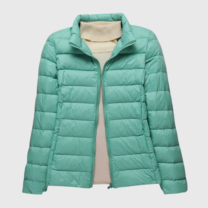 Women's Ultra-Light Quilted Jacket with Hood for Cold Days