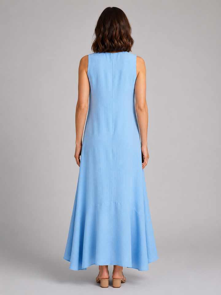 Women’s V-Neck Maxi Dress with Flattering Fit
