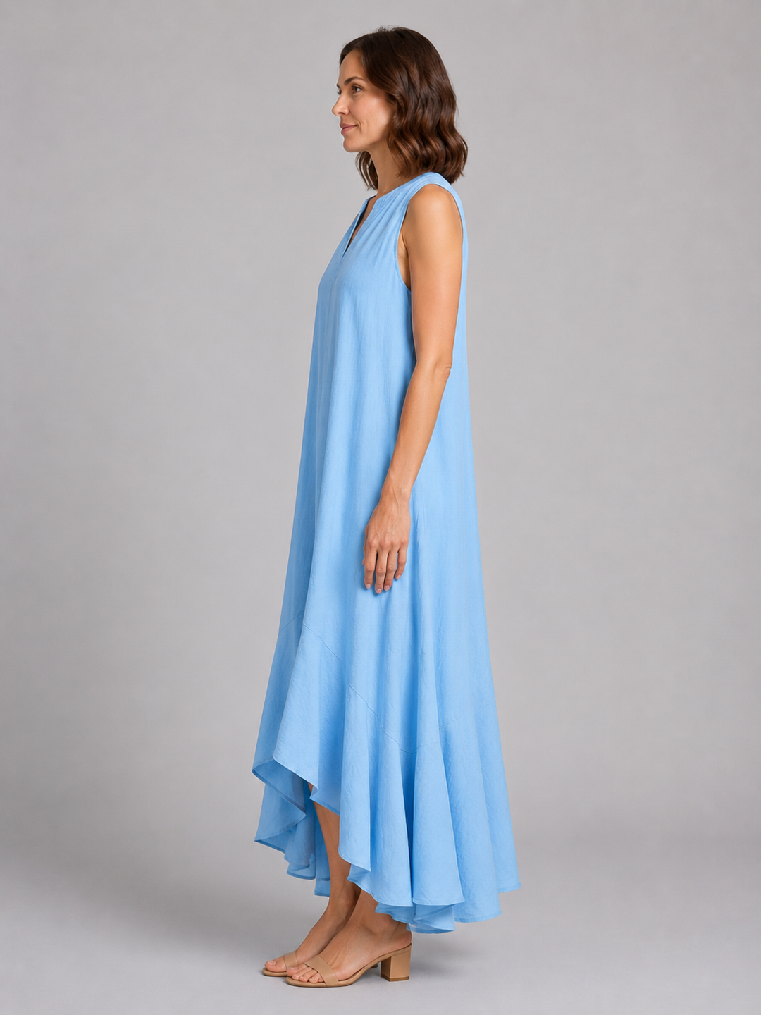 Women’s V-Neck Maxi Dress with Flattering Fit
