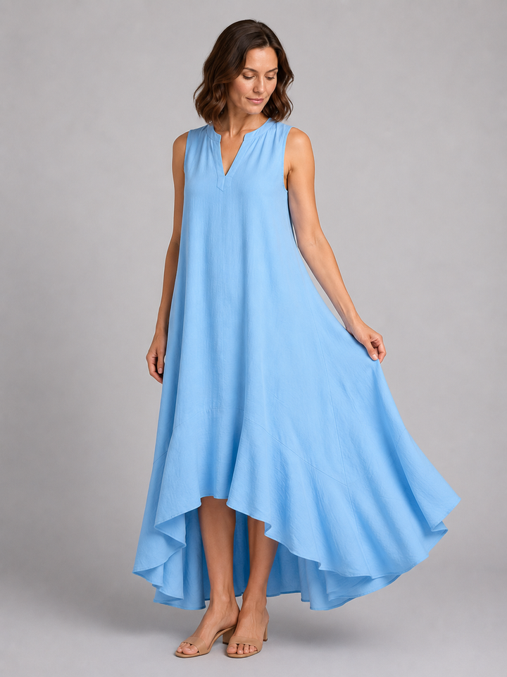 Women’s V-Neck Maxi Dress with Flattering Fit