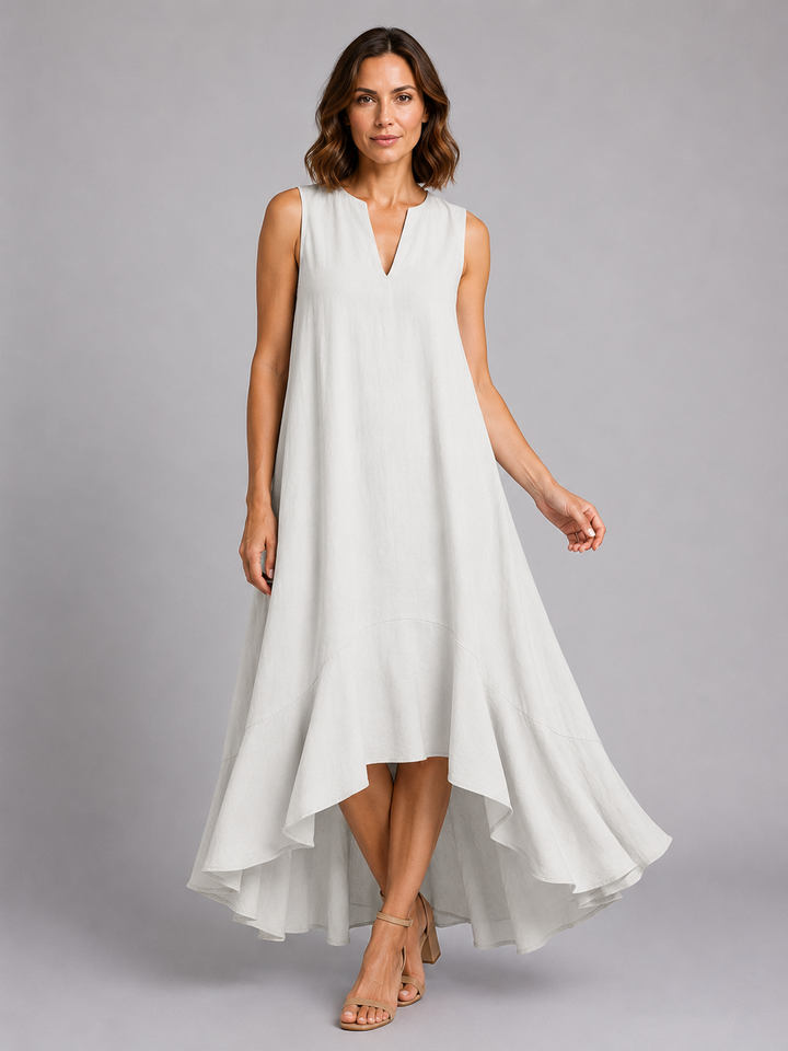 Women’s V-Neck Maxi Dress with Flattering Fit
