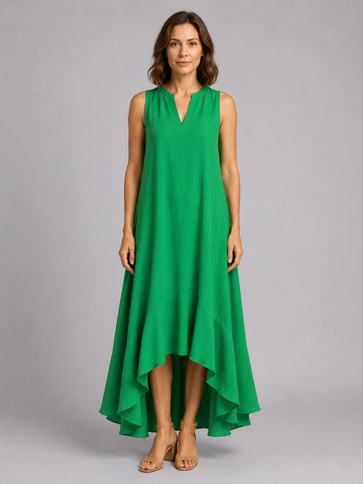 Women’s V-Neck Maxi Dress with Flattering Fit