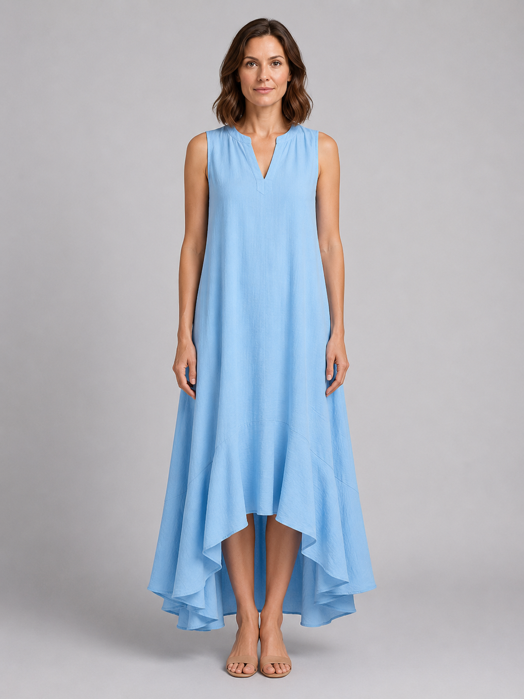 Women’s V-Neck Maxi Dress with Flattering Fit
