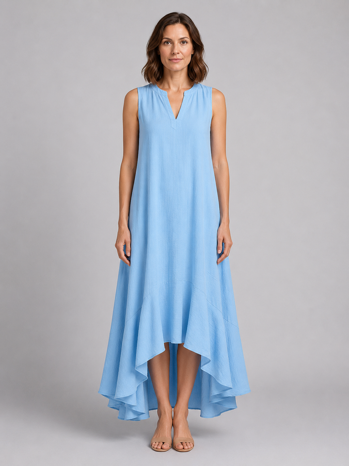 Women’s V-Neck Maxi Dress with Flattering Fit