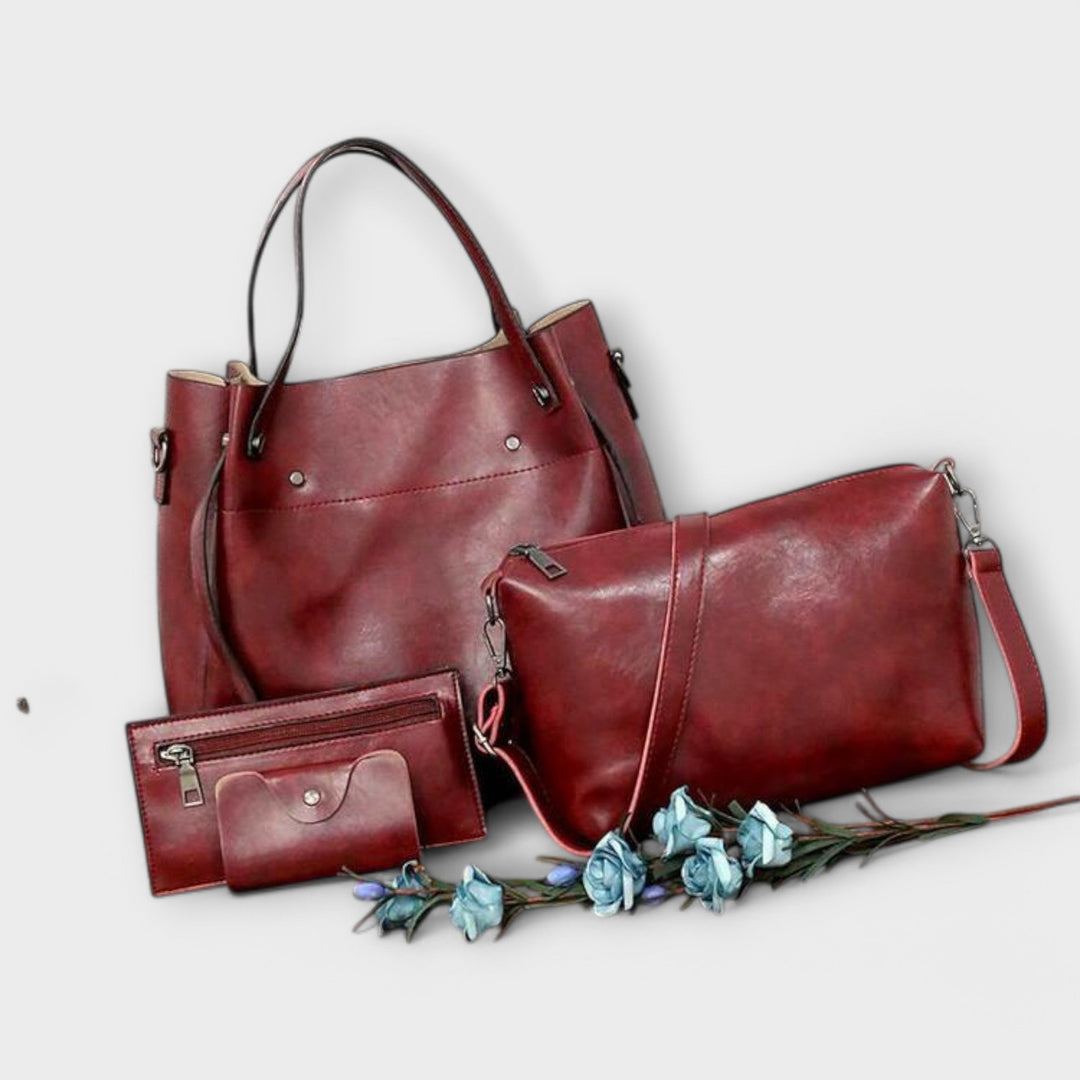 Women's Vintage Bag Set with Roomy Compartments for Work