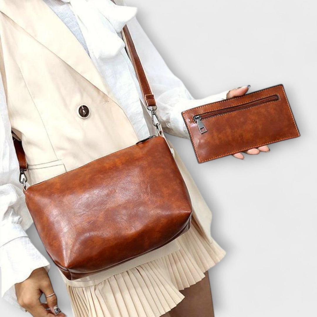 Women's Vintage Bag Set with Roomy Compartments for Work
