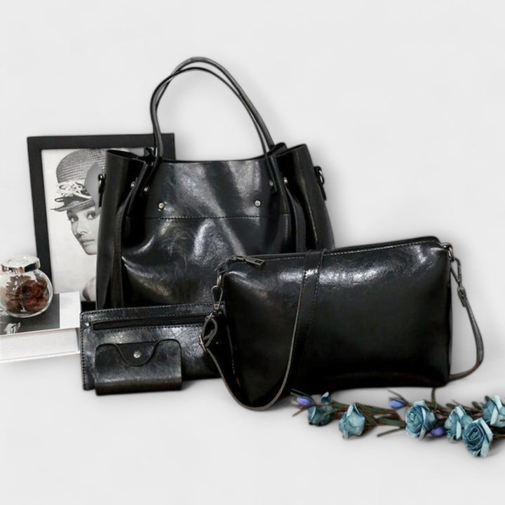 Women's Vintage Bag Set with Roomy Compartments for Work