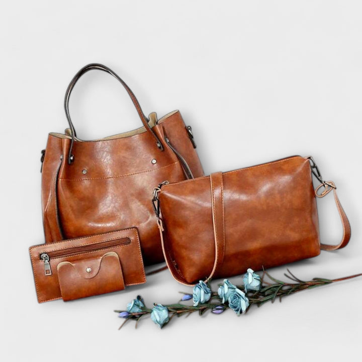 Women's Vintage Bag Set with Roomy Compartments for Work