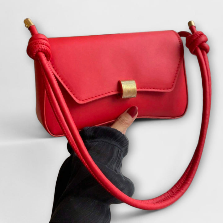 Women's Vintage Folding Bag with Knot Strap for Evenings