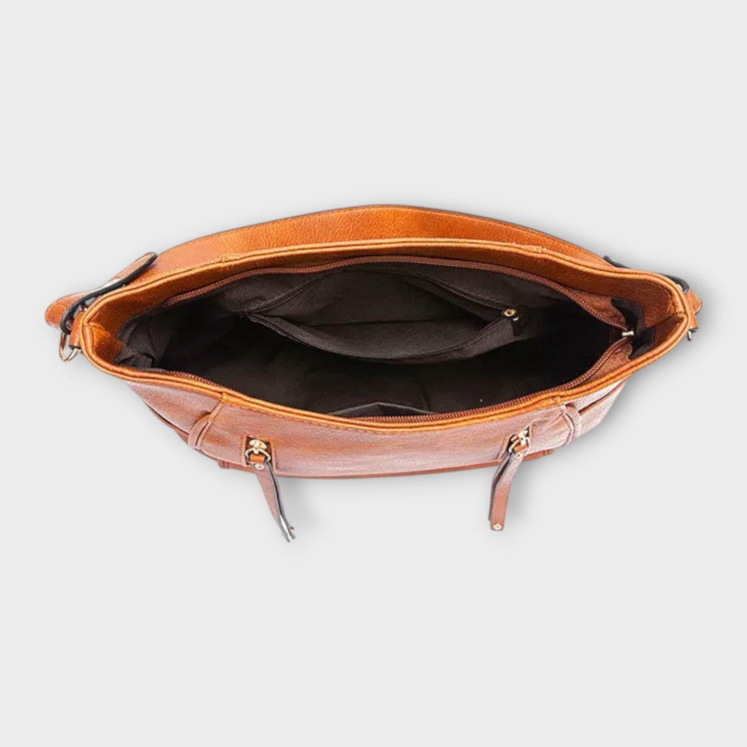 Women's Vintage Handbag with Magnetic Closure for Evening