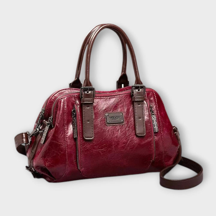 Women's Vintage Shoulder Bag with Adjustable Strap for Work