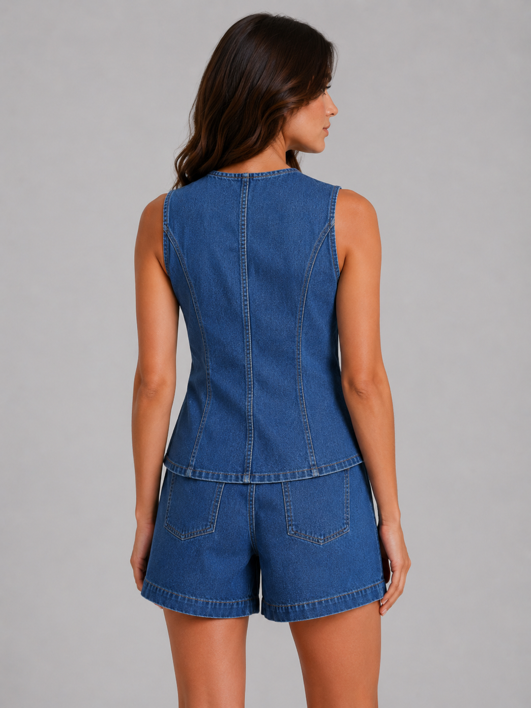 Women’s Waistcoat &amp; Shorts Set with Summer Comfort