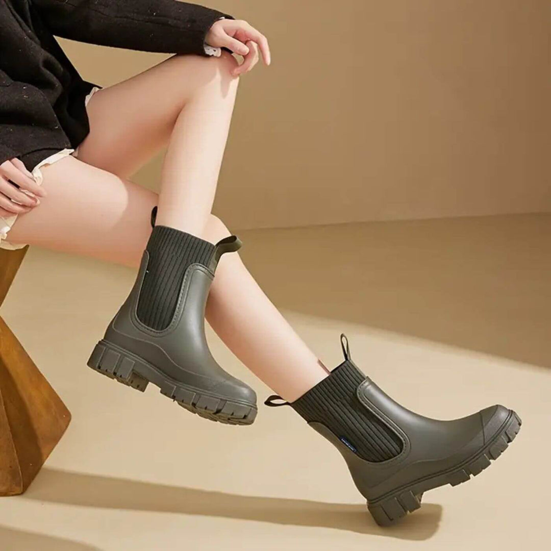 Women's Waterproof Boots with Non-slip Sole for Rainy Day