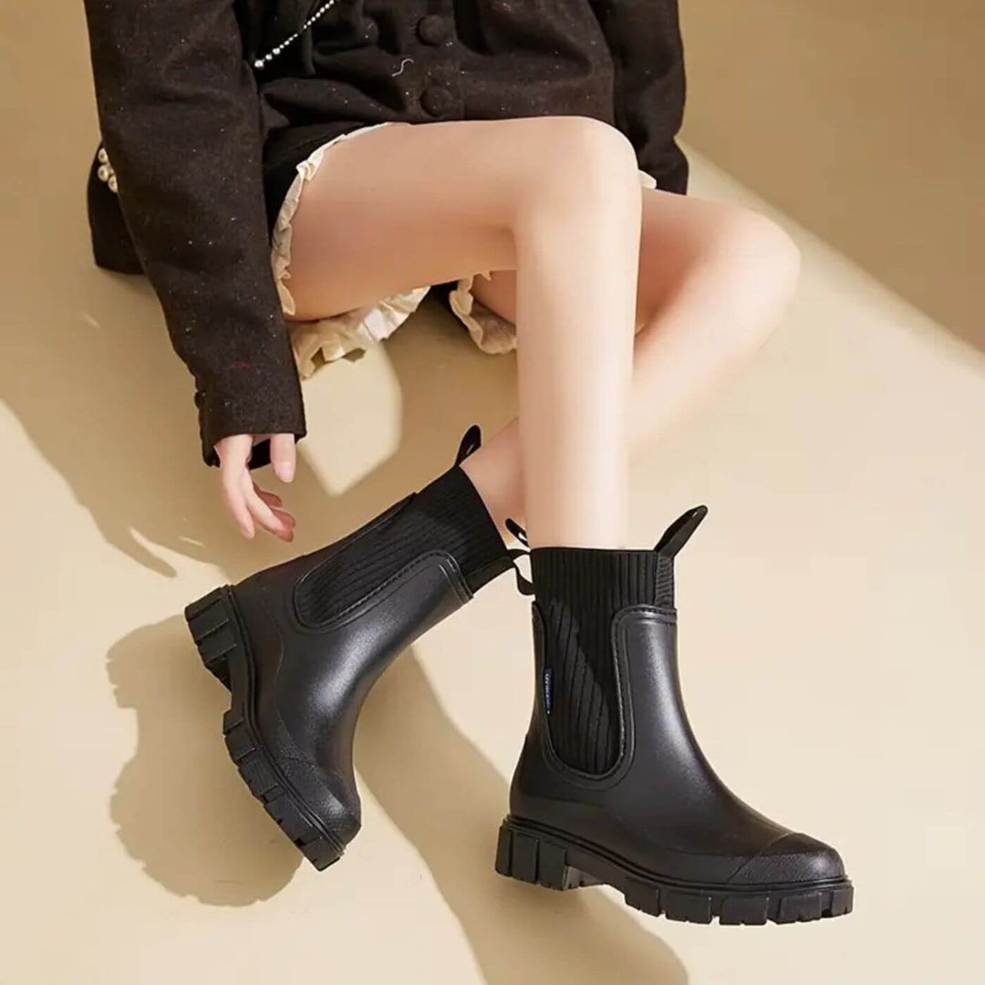 Women's Waterproof Boots with Non-slip Sole for Rainy Day