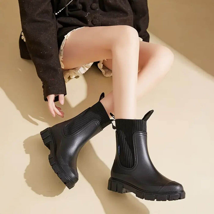Women's Waterproof Boots with Non-slip Sole for Rainy Day
