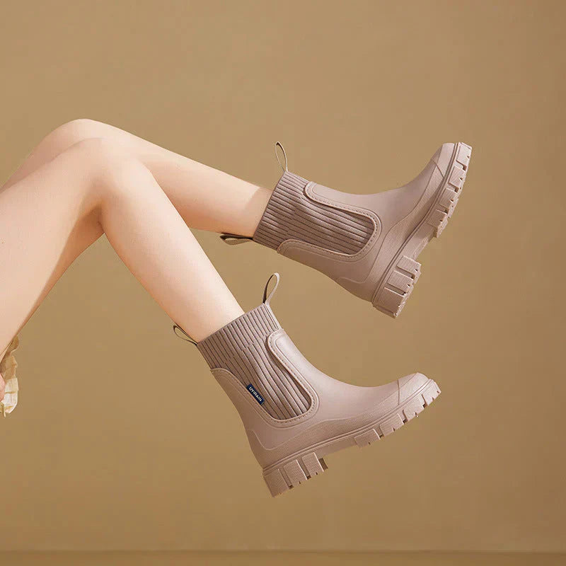 Women's Waterproof Boots with Non-slip Sole for Rainy Day