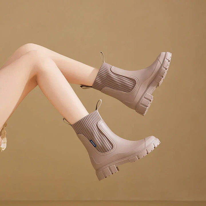 Women's Waterproof Boots with Non-slip Sole for Rainy Day
